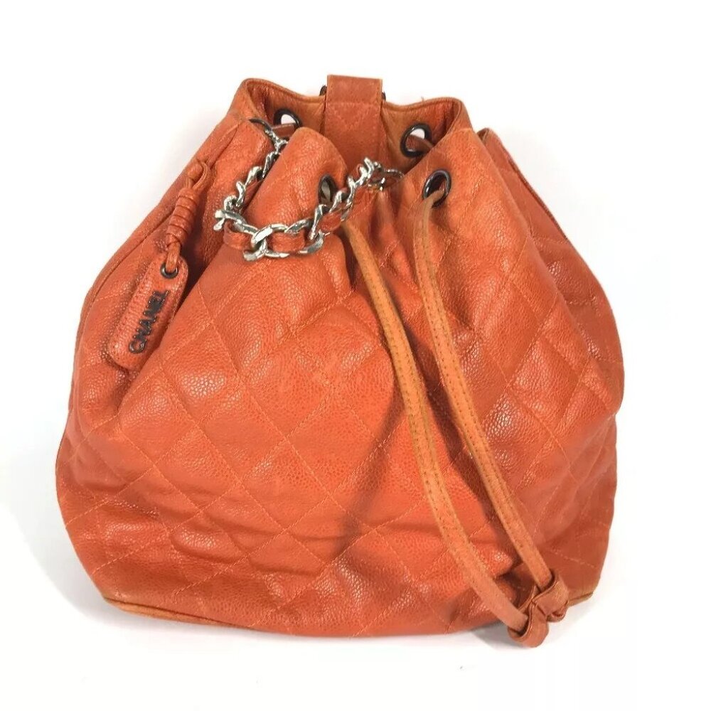 CHANEL Backpack Bag Matelasse Quilted Drawstring Bag 2WAY bag Shoulder Bag